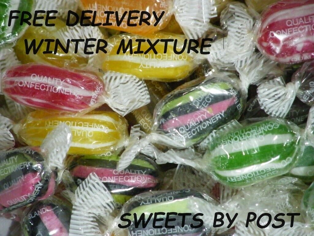 STOCKLEYS WINTER MIXTURE Sweets Retro Pick N Mix Hard Boiled Wrapped Treat Gift