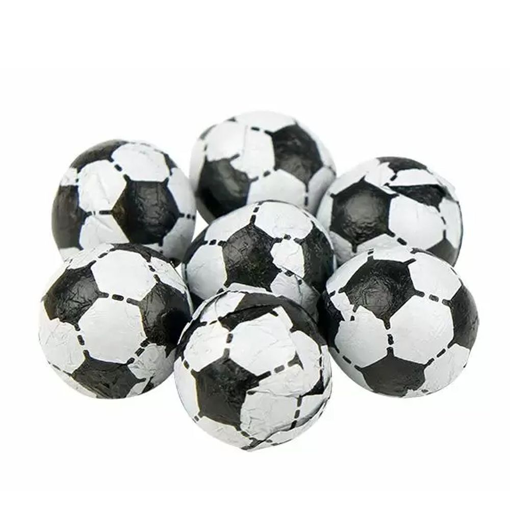 Black and White Chocolate Footballs Sweets Pick and Mix Candy Retro Party Treats