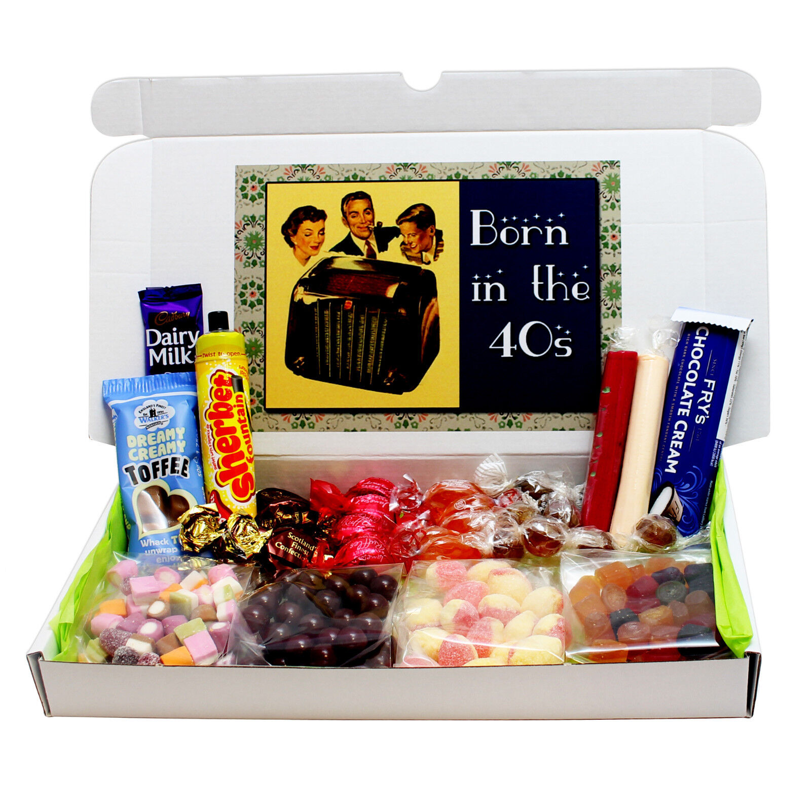 BORN IN THE 40S OLD FASHIONED SWEETS GIFT BOX