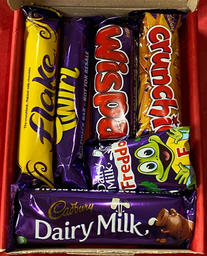 CADBURY CHOCOLATE SWEET PERSONALISED GIFT BOX HAMPER BIRTHDAY CHRISTMAS TREATS