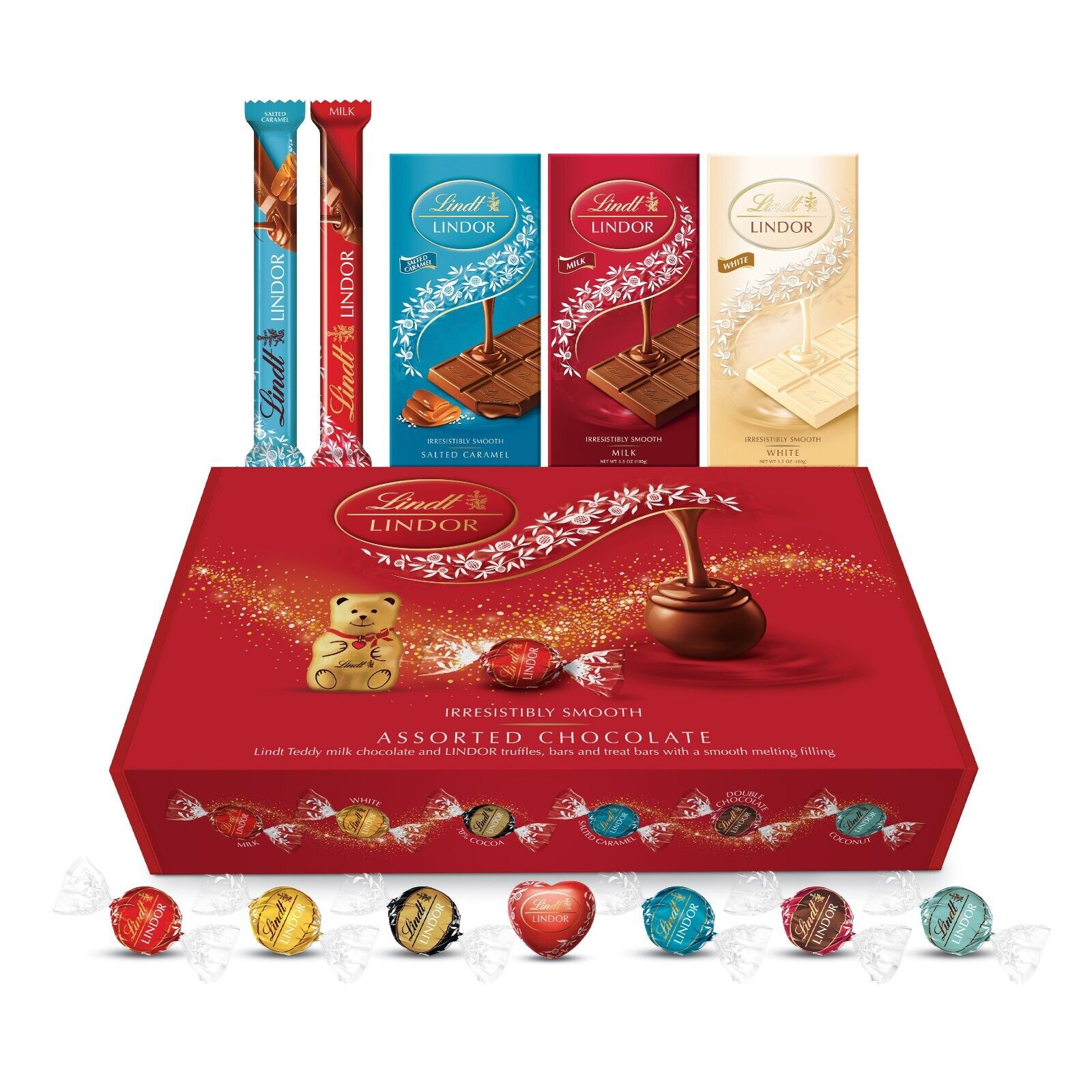 Lindt Lindor Chocolate Christmas Hamper Assorted Chocolate Gift Box - Multipack