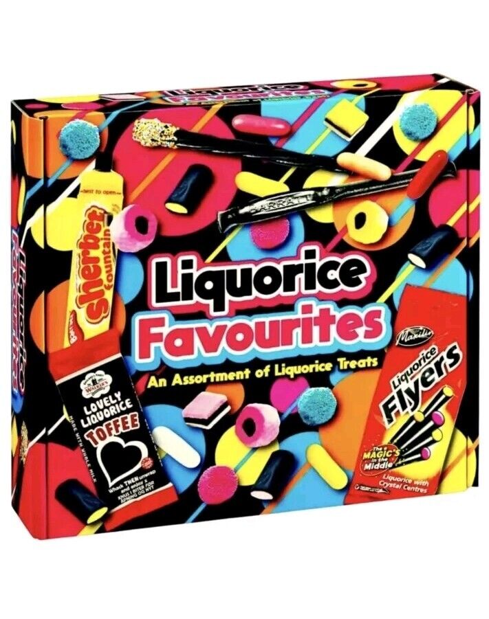 Liquorice Sweets Gift Hamper Sweet Shop Kids Adults Xmas Retro Sweets Gift Box