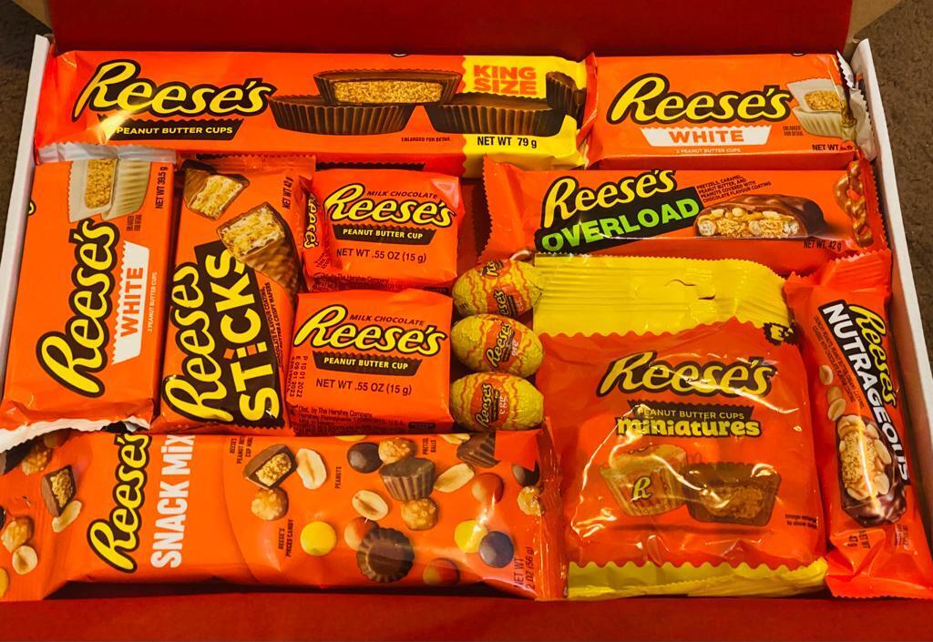 PERSONALISED Reese's Chocolate Gift Box Sweet Birthday Peanut Butter Hamper XMAS