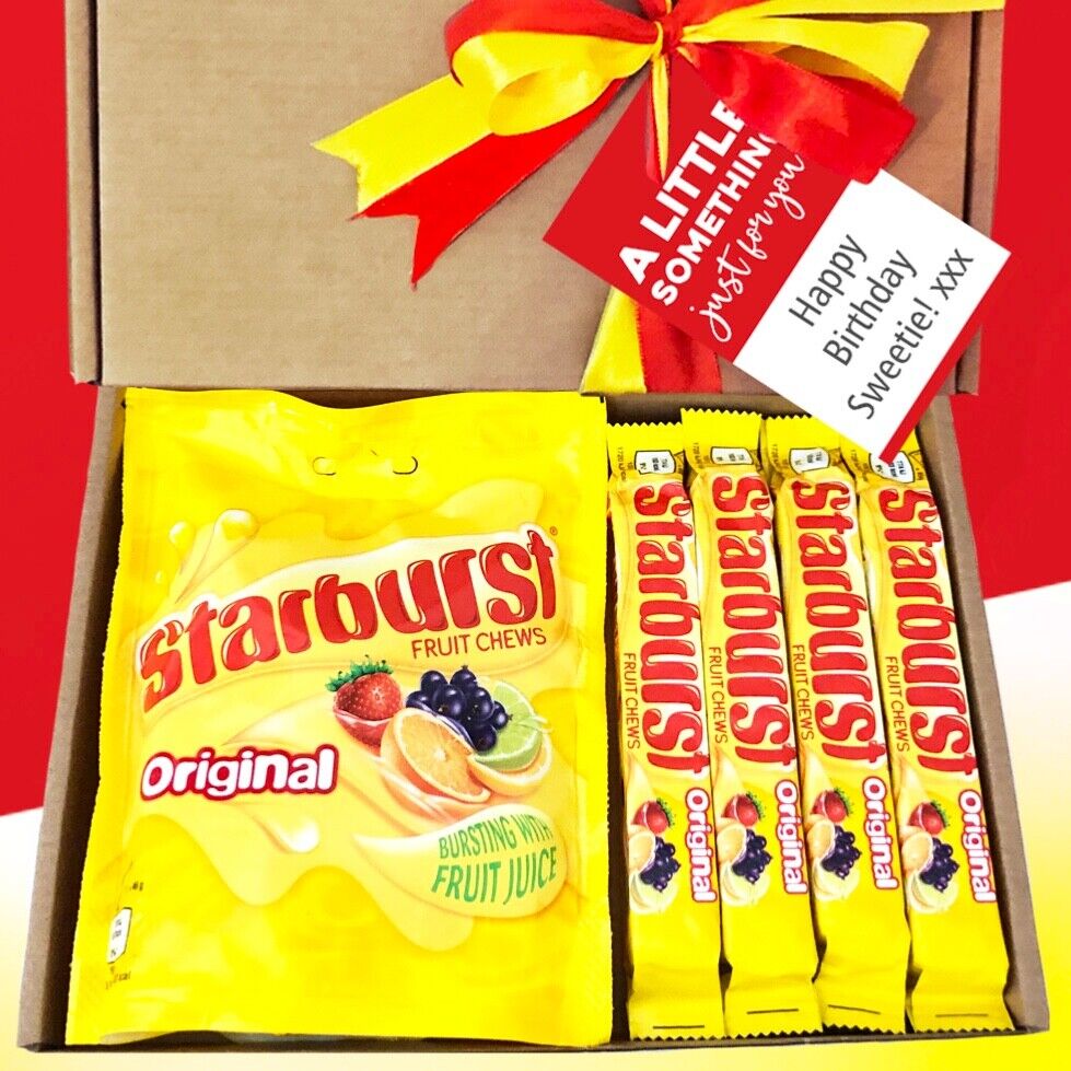 STARBURST Sweets Gift Box | Personalised Hamper Chocolate | Birthday Christmas 