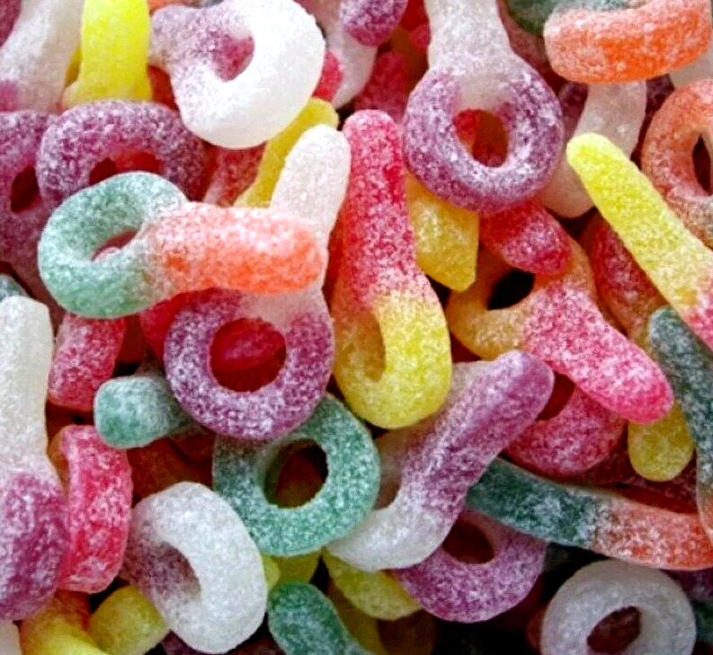 FIZZY SOUR DUMMIES PICK N MIX BARRATT CHRISTMAS RETRO SWEETS & CANDY 200-1KG