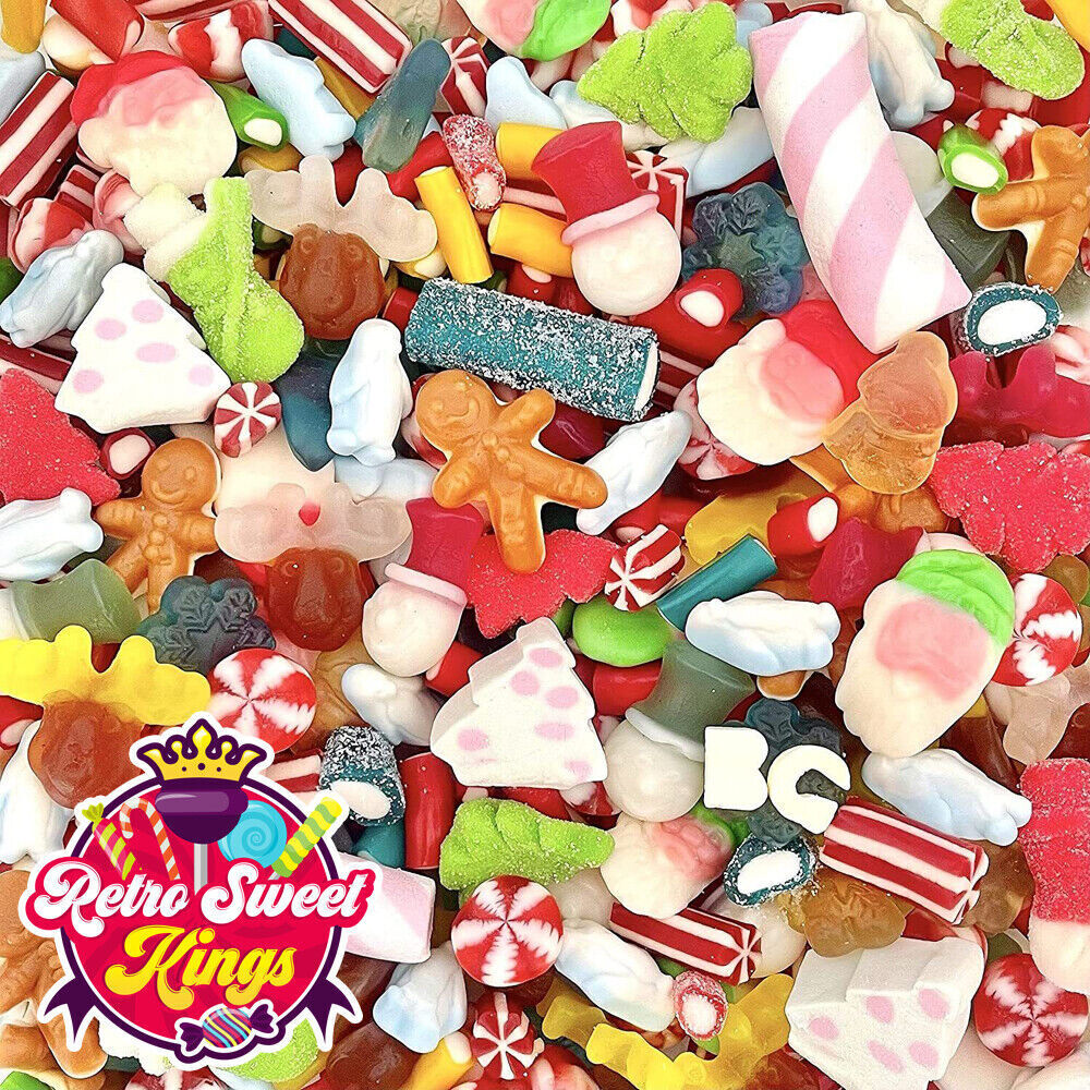 Christmas Mix Pick N Mix Sweets Sour Gummy Jelly Chocolate Christmas Xmas Gift