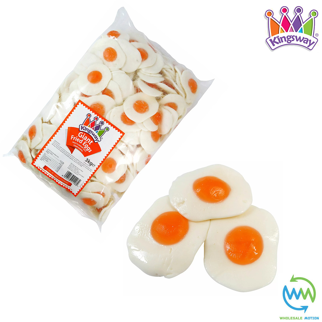 GIANT FRIED EGG Gummy Sweets RETRO Kingsway WEDDING Favours Classic PICK N MIX