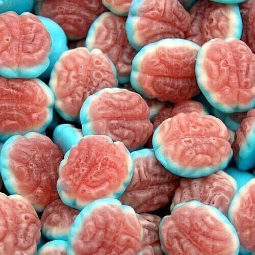 Jelly Filled Brains Retro Sweets Party Gummy Candy Vidal Pick N Mix 200g-1Kg