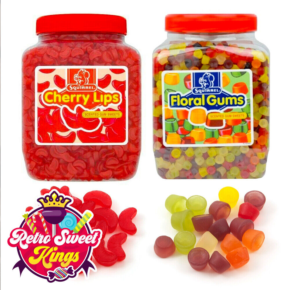 Squirrel Floral Gums Cherry Lips Scented Retro Sweets Pick 'N' Mix Christmas