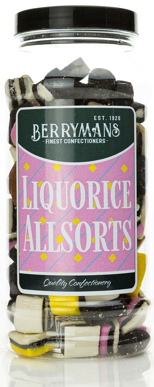 Liquorice Allsorts Retro Sweets Gift Jar by Berrymans