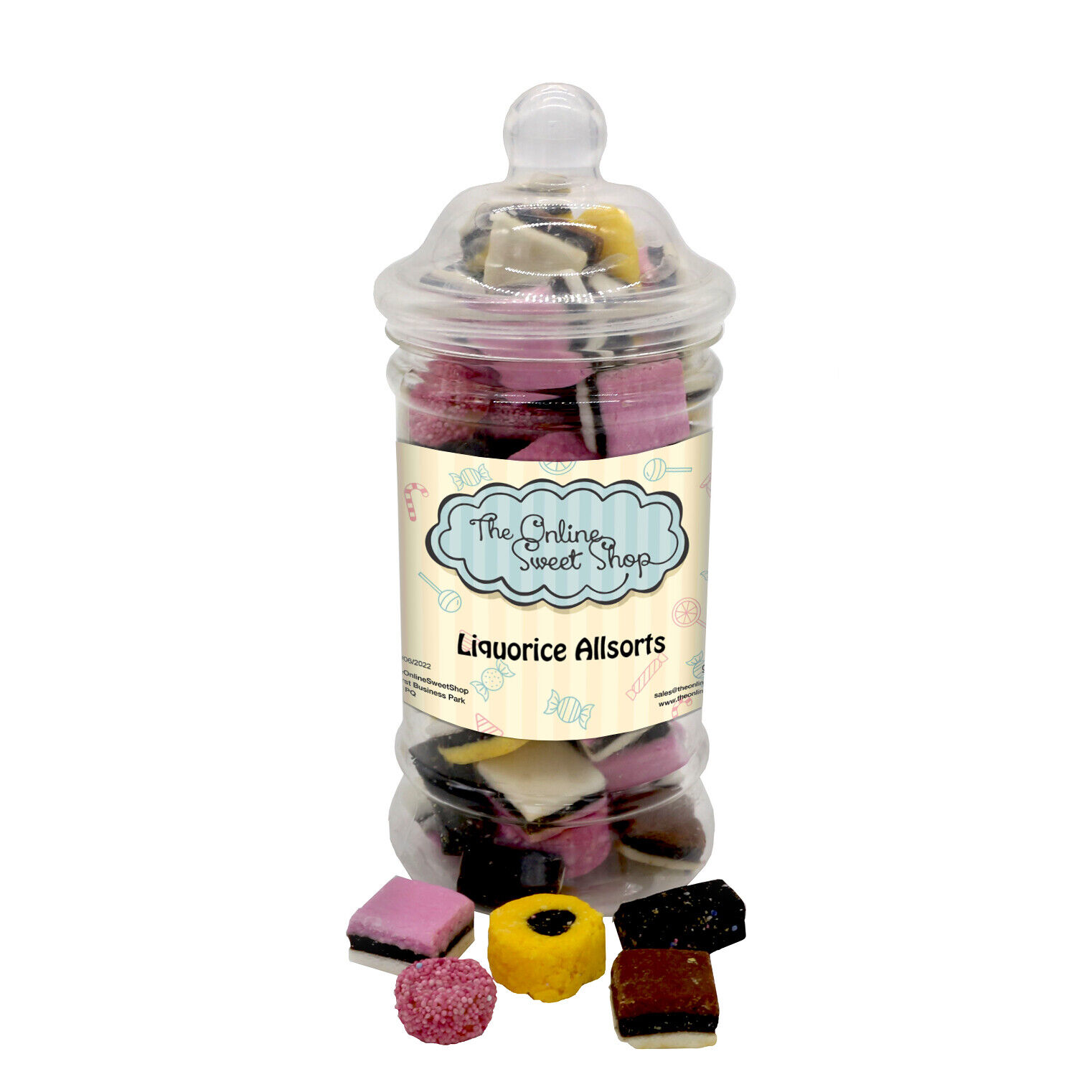 Liquorice Allsorts Sweets Jar Pick and Mix Candy Retro Party Treats