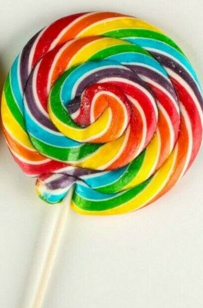 100g LARGE HAND MADE RETRO RAINBOW LOLLY  BUFFET PARTY WEDDING CAKE DECORATION