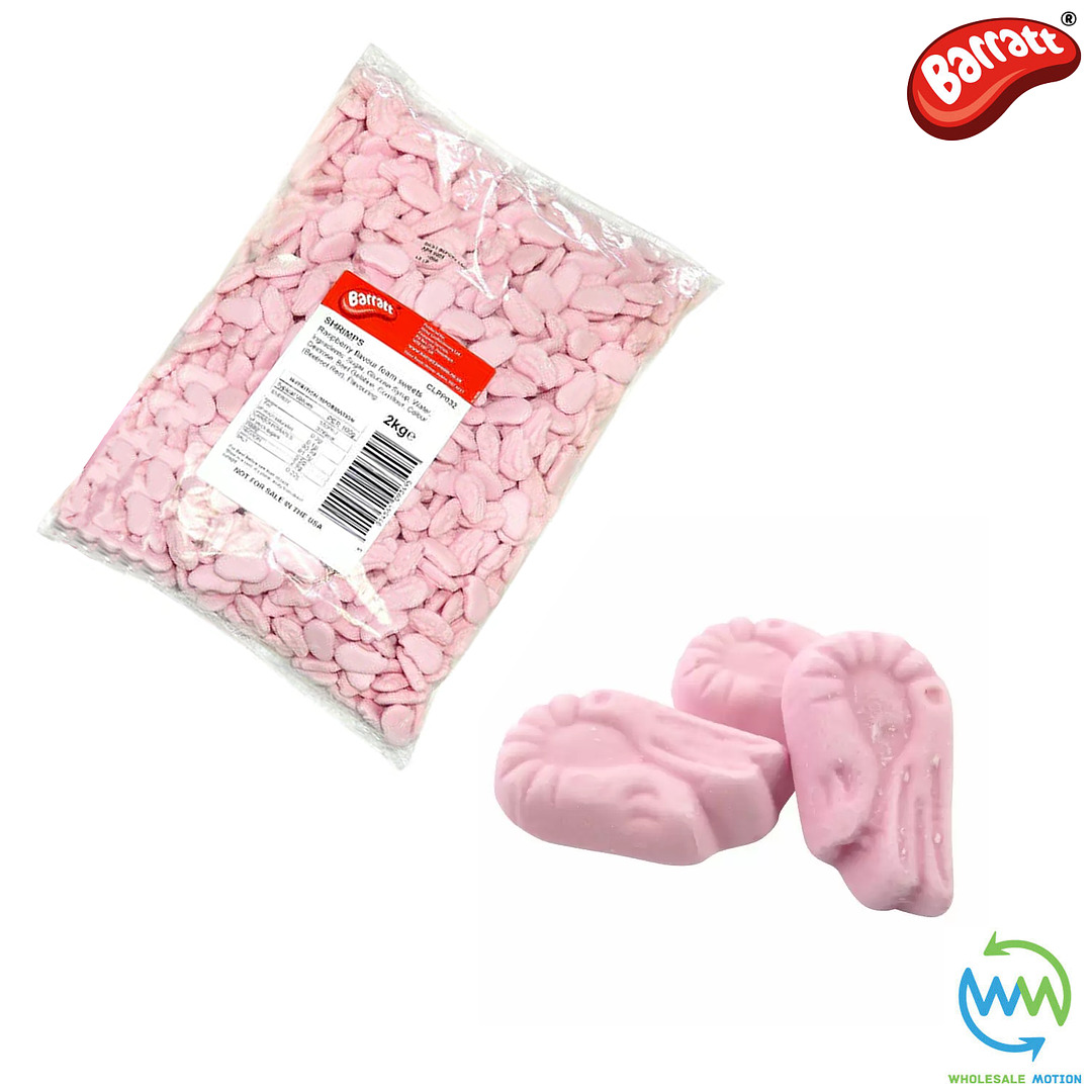 BARRATT FOAM SHRIMPS Sweets RETRO Candy WEDDING Favours GIFT Shrimp PICK N MIX