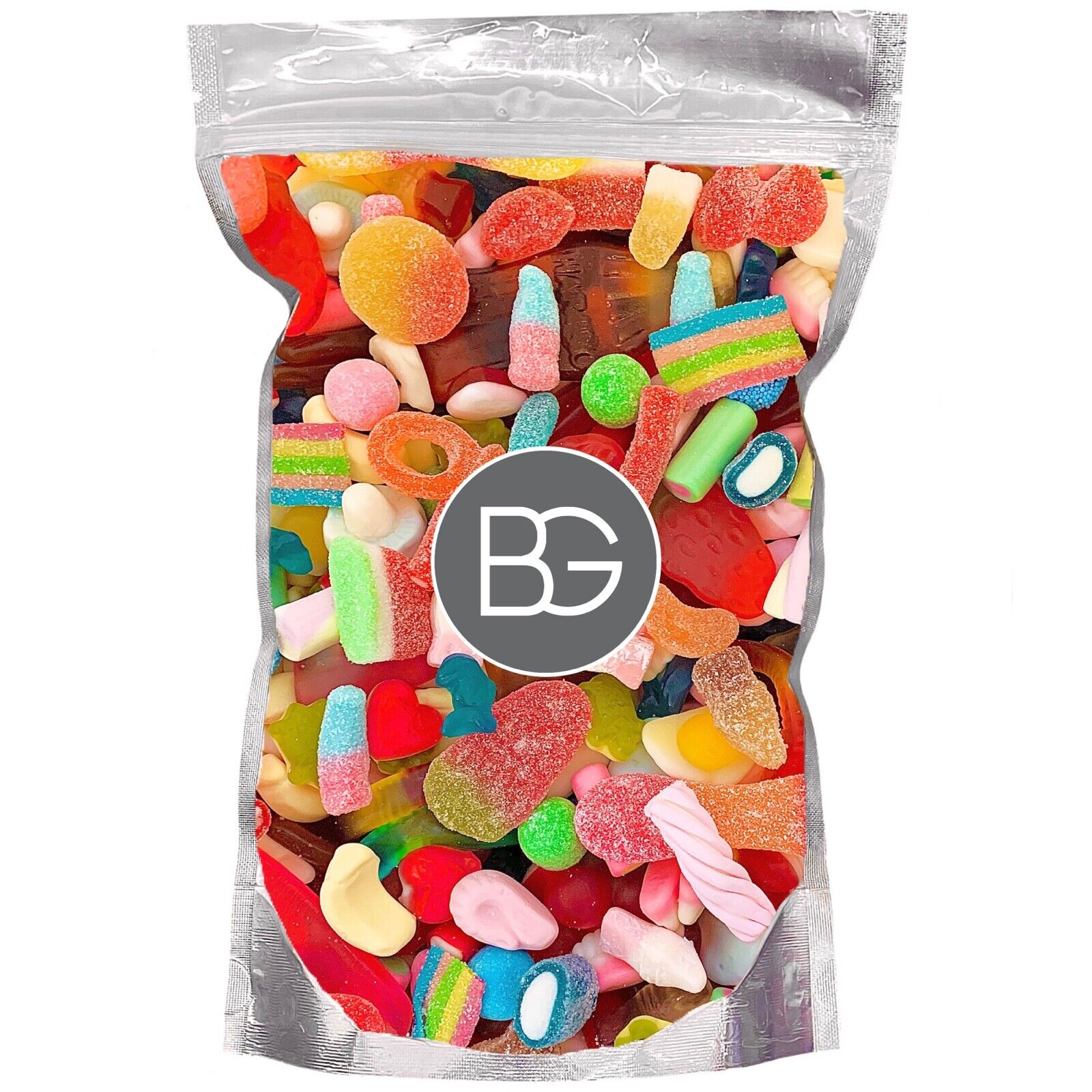 BG Quality Pick n Mix Sweets Pouches, Fresh Retro Candy Pick and Mix - MIXED