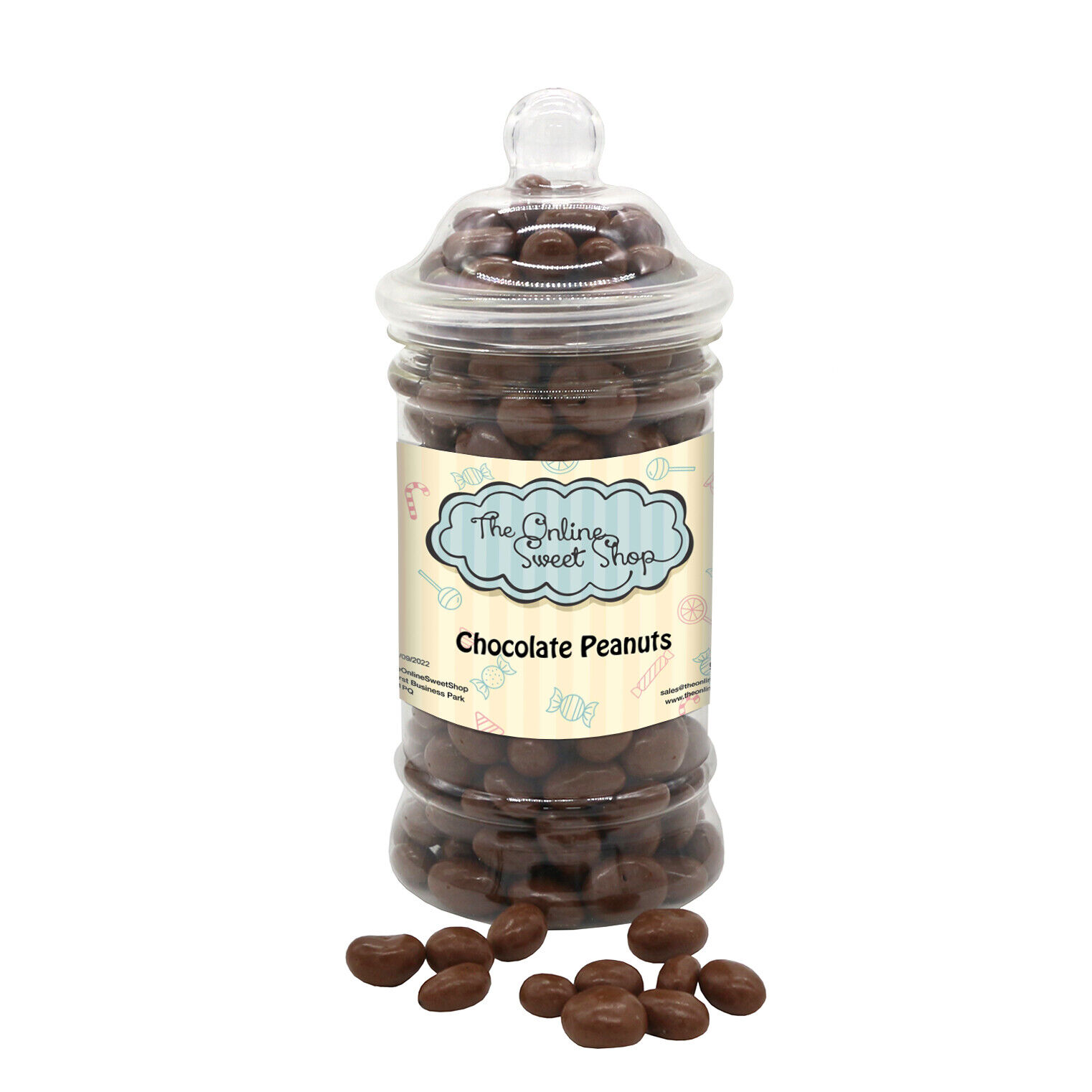 Chocolate Peanuts Sweets Jar Pick and Mix Candy Retro Party Treats