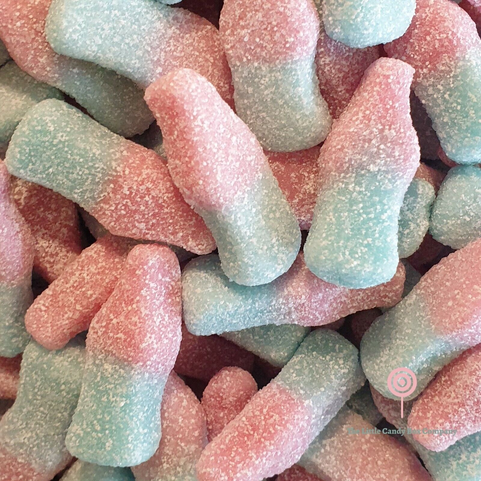 Fizzy Pink and Blue Bottles | Bubblegum Flavour | Pick & Mix | Retro Sweets