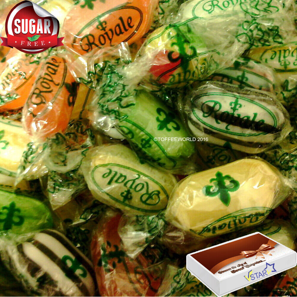 ROYALE SUGAR FREE Sweets Retro Pick N Mix Hard Boiled Wrapped Sweets 500g-6kg